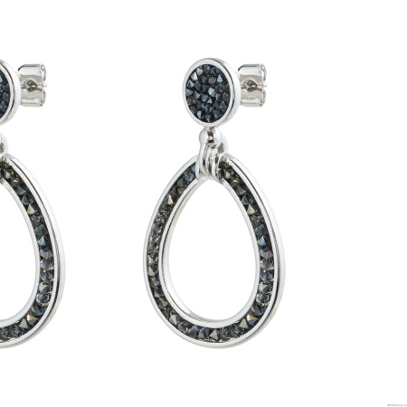 Серьги Fiore Luna, Jet Nut